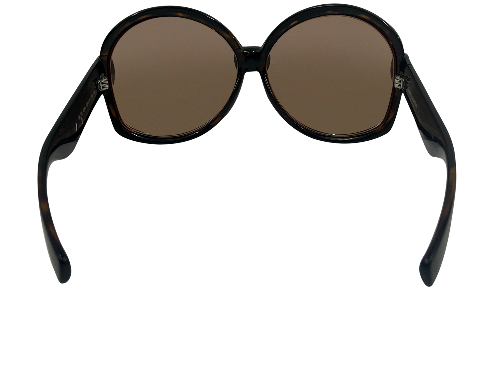 Saint Laurent Gafas Sol Graduadas Redondas, 100&euro;, Accesorios, Marrón, Tafetán - Acetato, Vista trasera